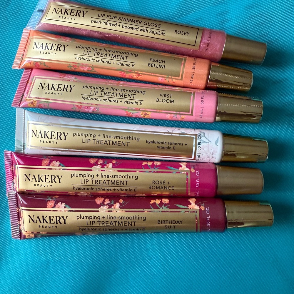 Nakery Beauty Lip Treatment and Lip Flip Bundle of 6